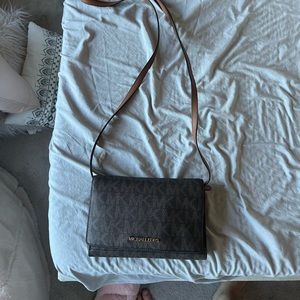 Michael Kors brown cross body bag